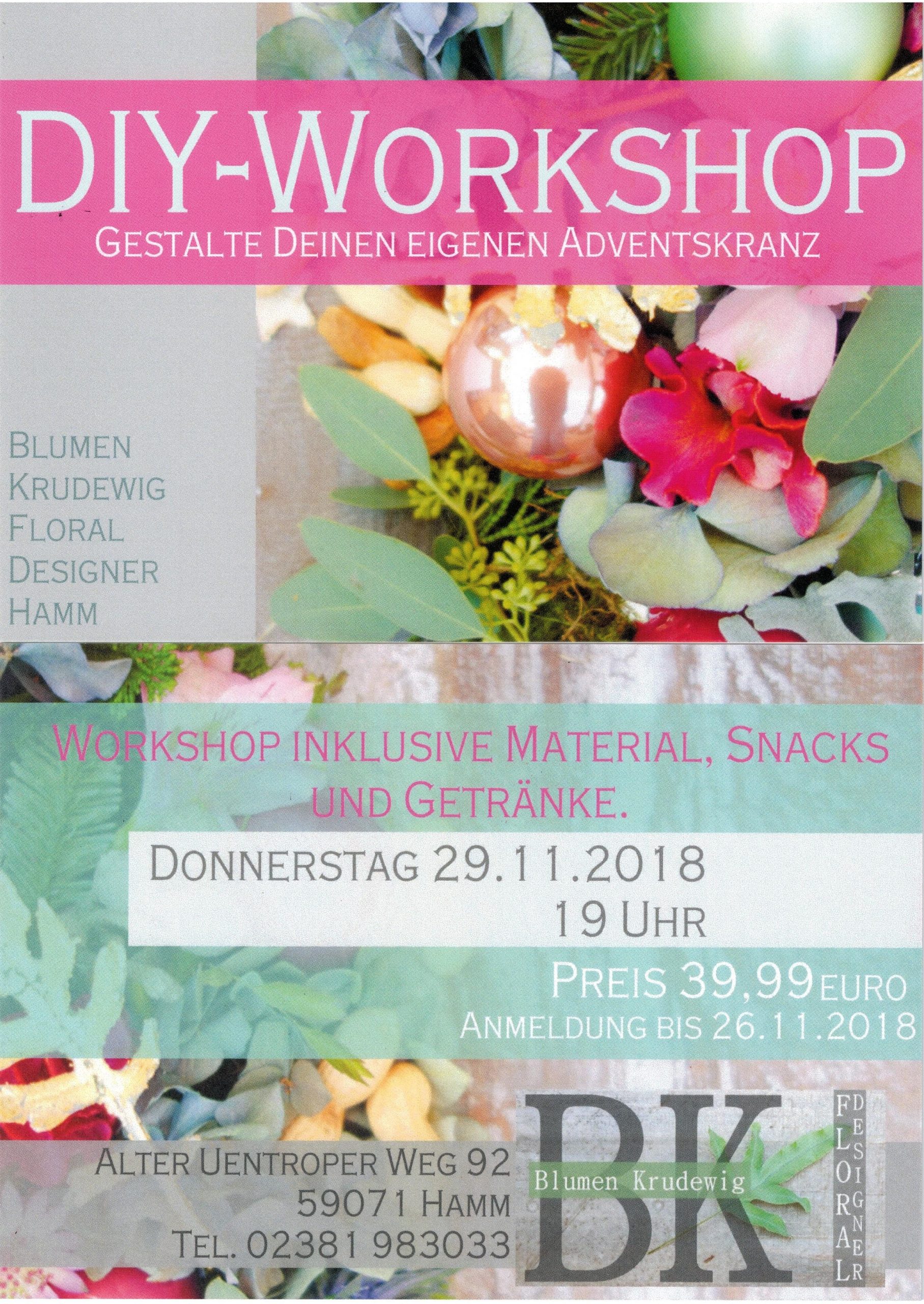 DIY Workshop Weihnachten 2018