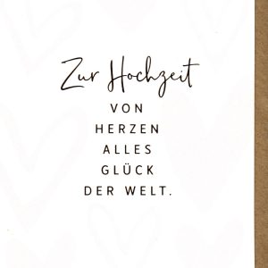 Glückwunschkarte Hochzeit
